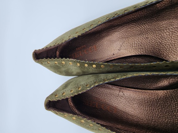 Sesto Meucci Kitten Heel Italian Loafers sz 7.5 N - Picture 6 of 6